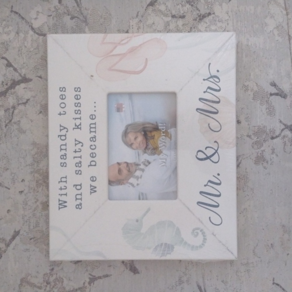 Seashore wedding frame